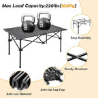 Portable Outdoor Camping Roll-up Folding Table Lightweight and Carry Bag, Easy to Carry, Perfect for Outdoor, Picnic. - The Adventure Hut