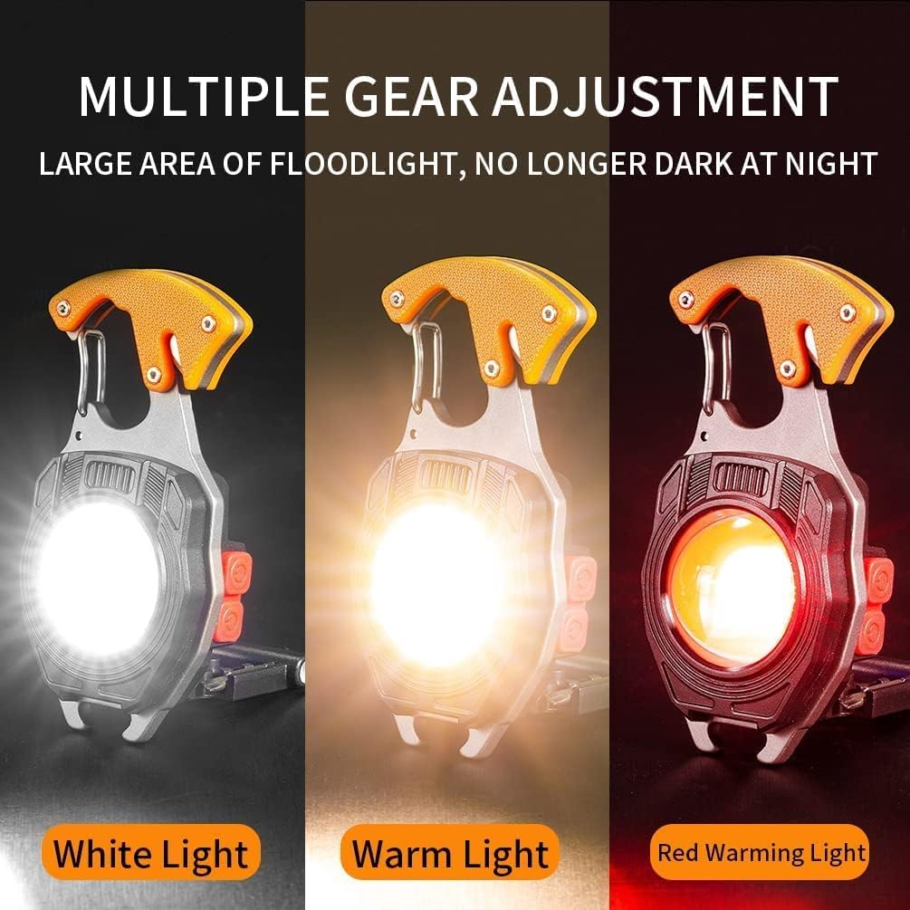 Multifunction LED Rechargeable Keychain Torch – Compact EDC | The Adventure Hut