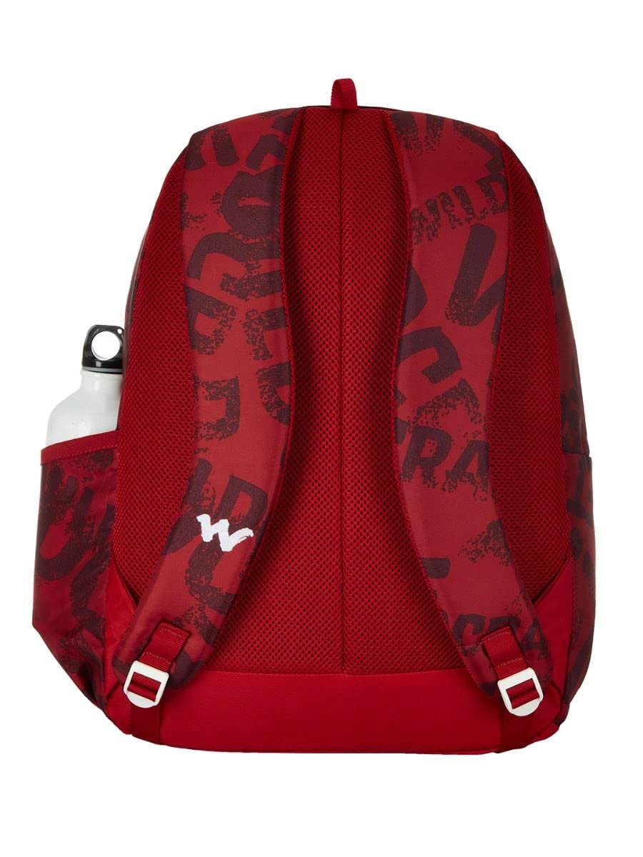 Wildcraft Bravo 35L Backpack with Rain Cover (12955) (TYPGRNG-Red) - The Adventure Hut