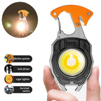 Multifunction LED Rechargeable Keychain Torch – Compact EDC | The Adventure Hut