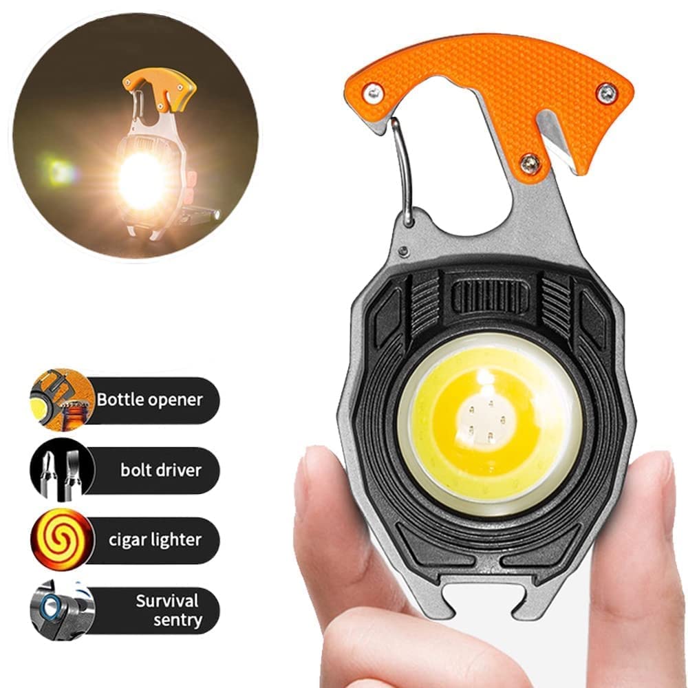 Multifunction LED Rechargeable Keychain Torch – Compact EDC | The Adventure Hut