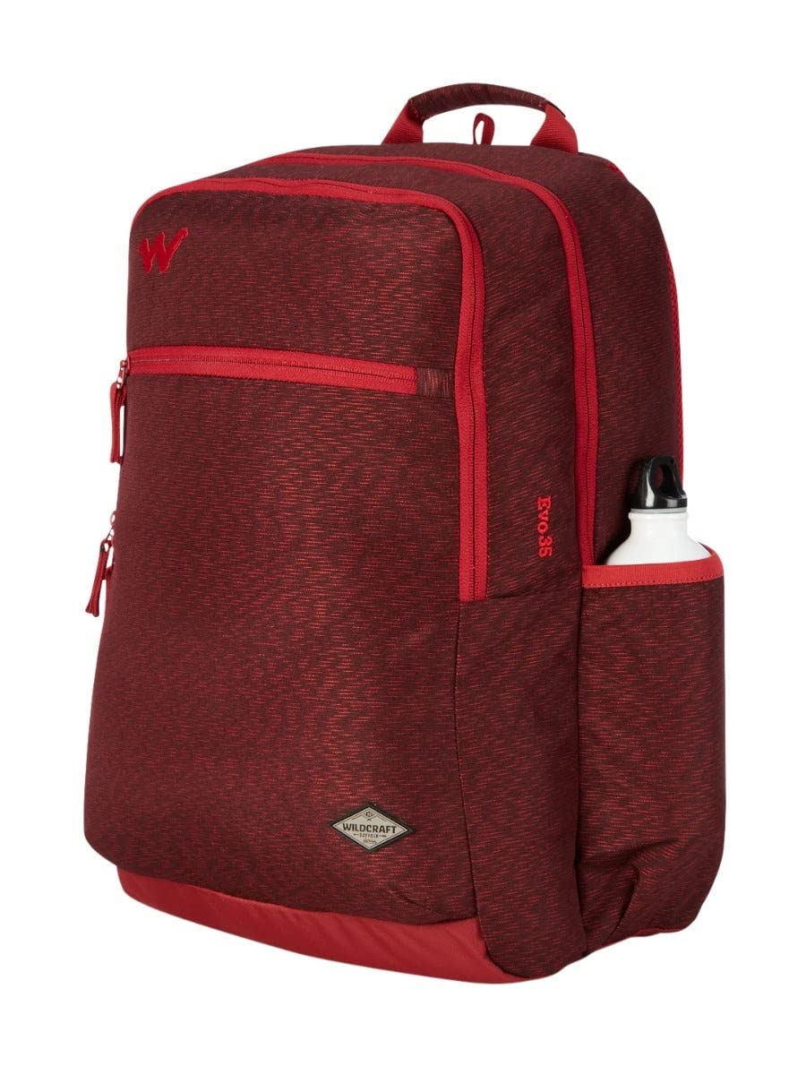 Wildcraft Evo 35L Backpack with Rain Cover (12960) (Burgundy) - The Adventure Hut