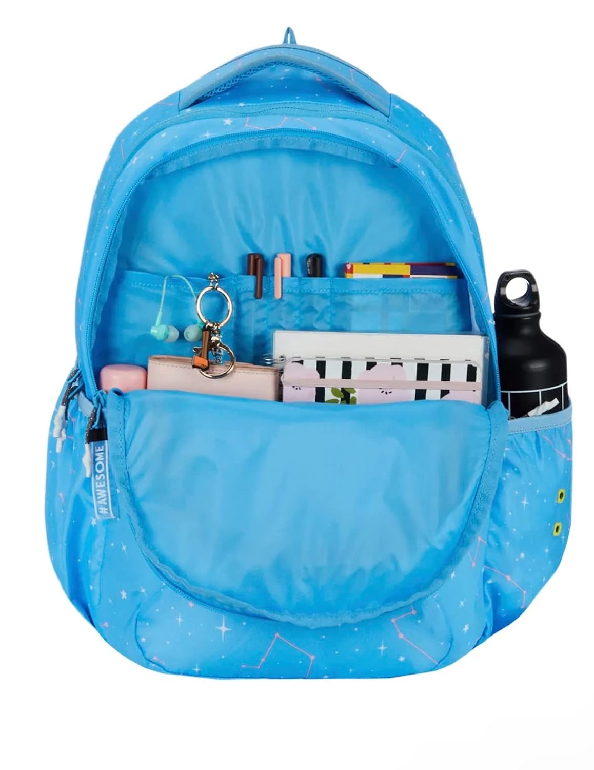 WIKI Girl 3 Citrus Black 29.5L Backpack (12983) (Constellation Light Blue) - The Adventure Hut
