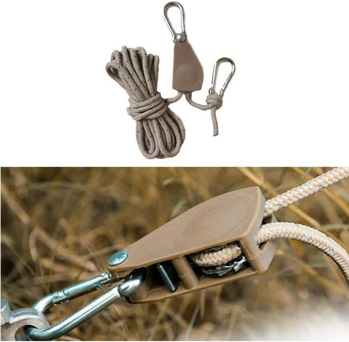 Tent Guy Ropes | Camping Cord Pulley System,Reusable Tent Tie Downs Rope Hanger