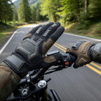 Tactical Touchscreen Impact-Resistant Padding | Anti-Slip Grip | Motorcycle Riding | Outdoor Protection Gloves [Full] [GREEN] | THE ADVENTURE HUT