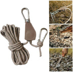 Tent Guy Ropes | Camping Cord Pulley System,Reusable Tent Tie Downs Rope Hanger - The Adventure Hut