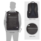 Wildcraft 34.5 Ltrs Evo 1 Jacquard Black Casual Backpack (12279_Jacquard_Black) - The Adventure Hut