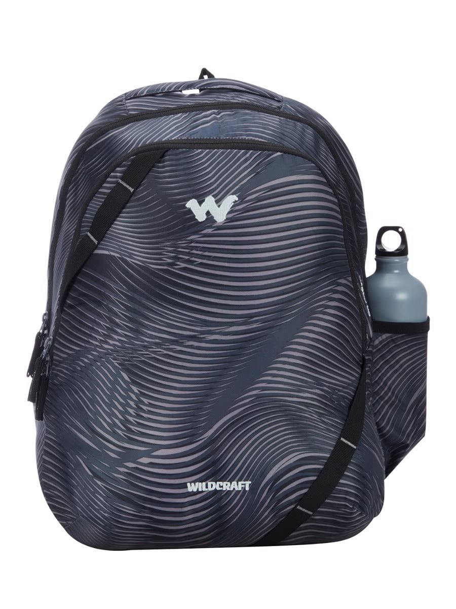 Wildcraft Bravo 35L Backpack with Rain Cover (12955) (Black) - The Adventure Hut