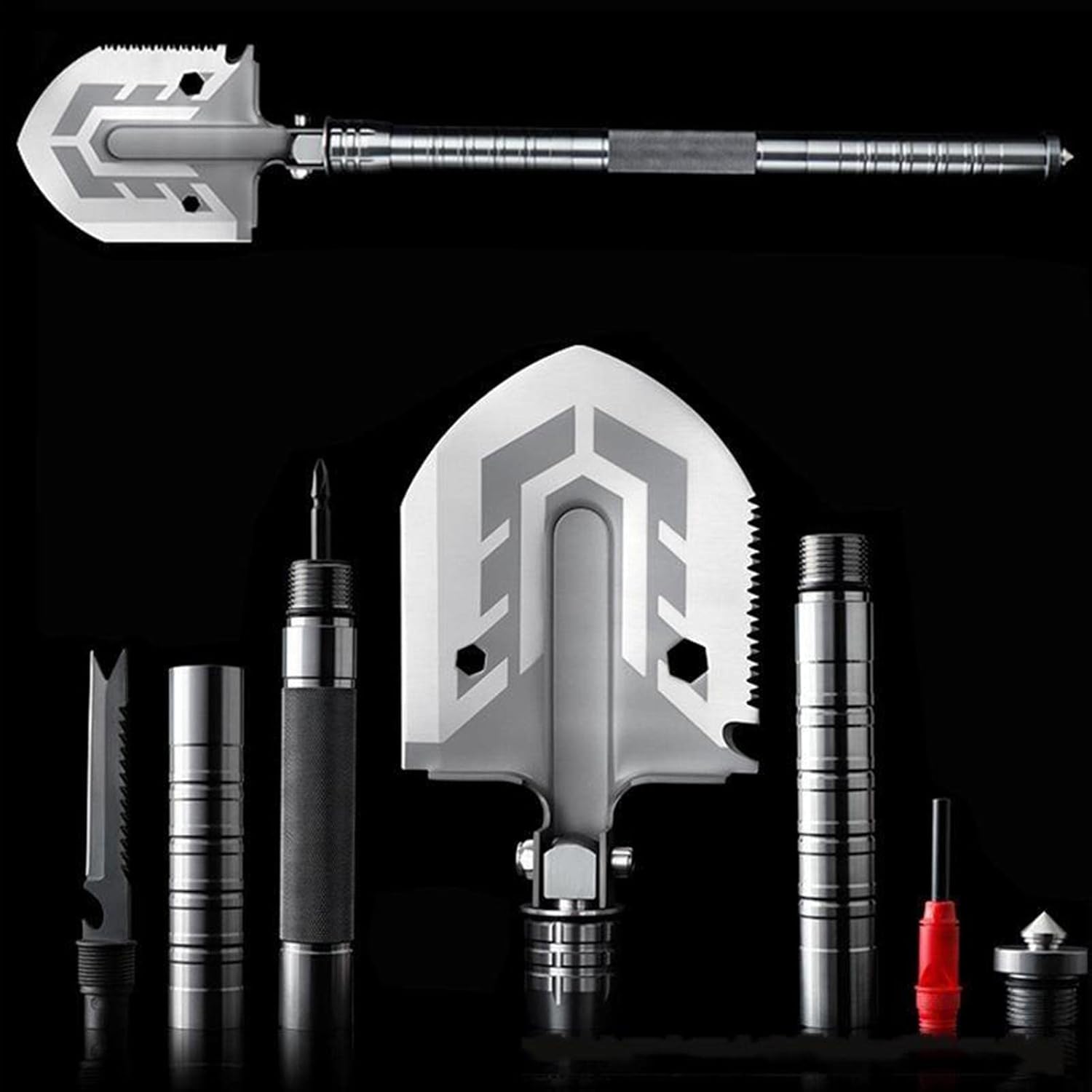 Folding Shovel Survival Kit - Multi-Function Tactical Spade