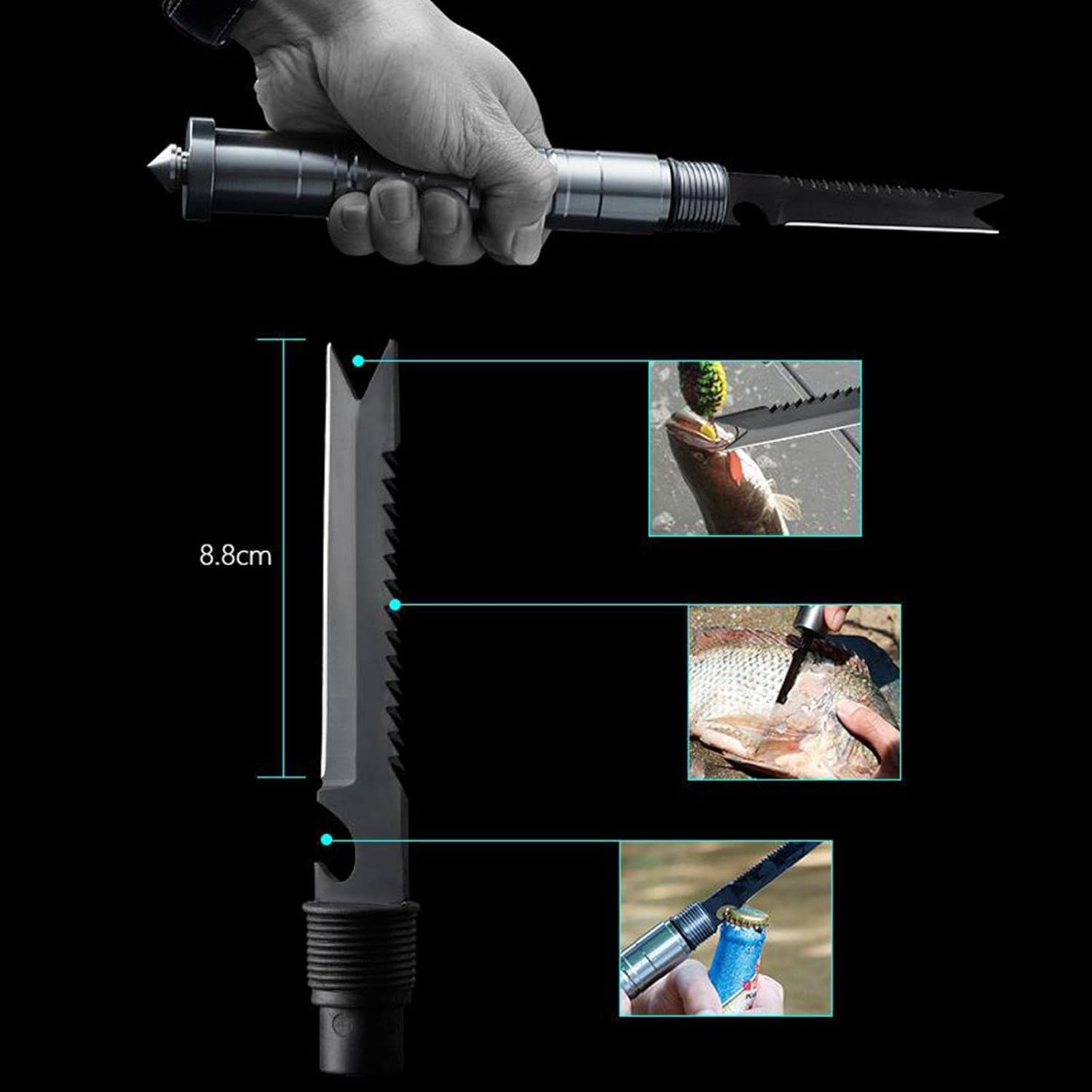 Folding Shovel Survival Kit - Multi-Function Tactical Spade