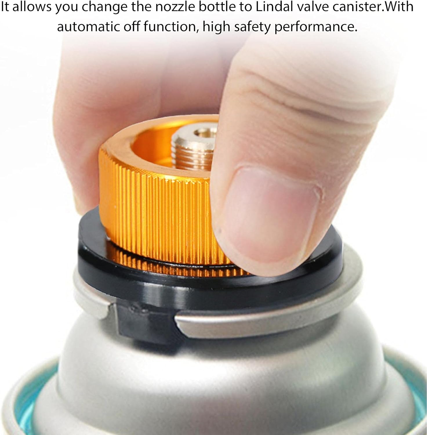 Camping Stove Connector Gas Bottle Adaptor for Butane Canister to Screw Gas Cartridge