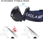Rechargeable Water-Resistant led Headlamp - The Adventure Hut
