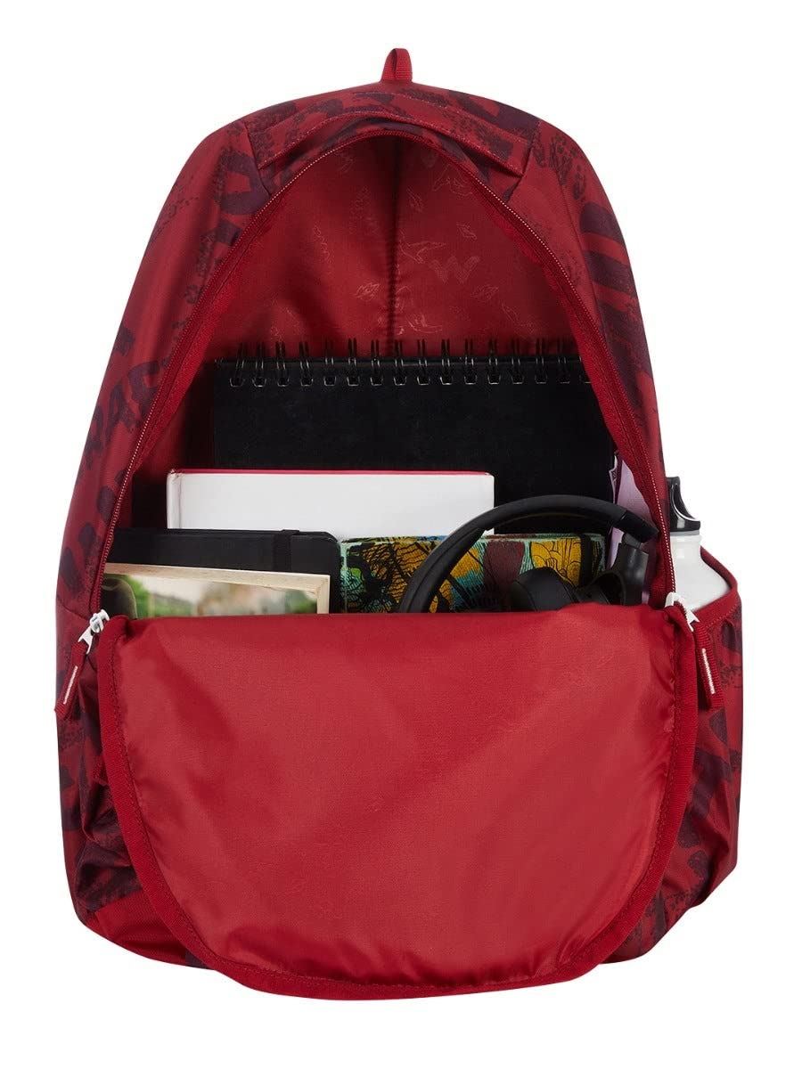 Wildcraft Bravo 35L Backpack with Rain Cover (12955) (Red)