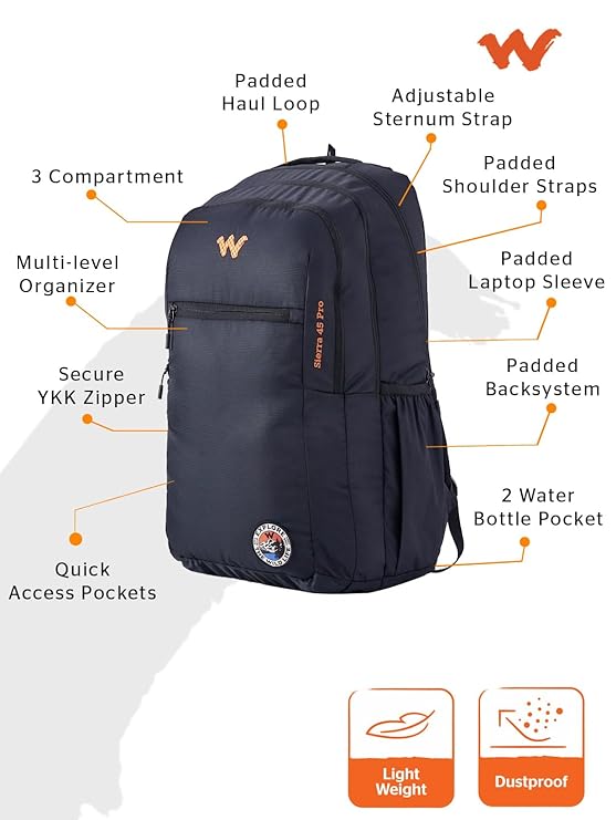 Atlas 45 Pro Backpack - (Black-13499) - The Adventure Hut