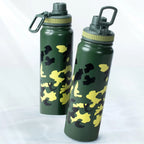 Stainless Steel Water Bottle 850ml Thermal Bottle BPA Free (850ml-Army Green) (TK-7673) - The Adventure Hut