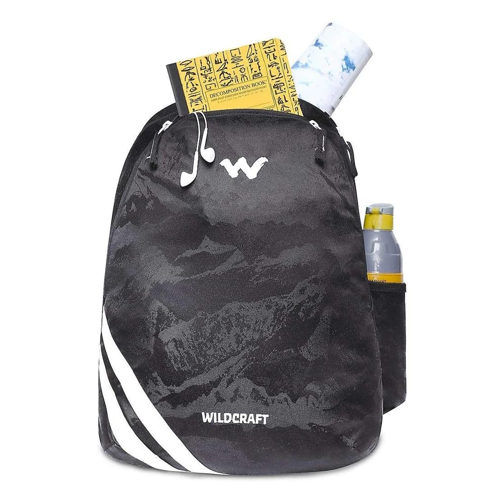 Wildcraft 35 Ltrs Black Casual Backpack (11908 Black)-2025 - The Adventure Hut