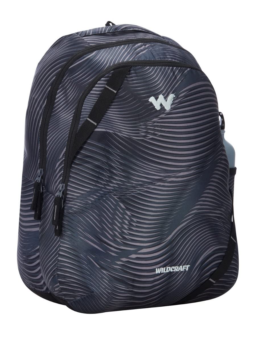 Wildcraft Bravo 35L Backpack with Rain Cover (12955) (Black) - The Adventure Hut