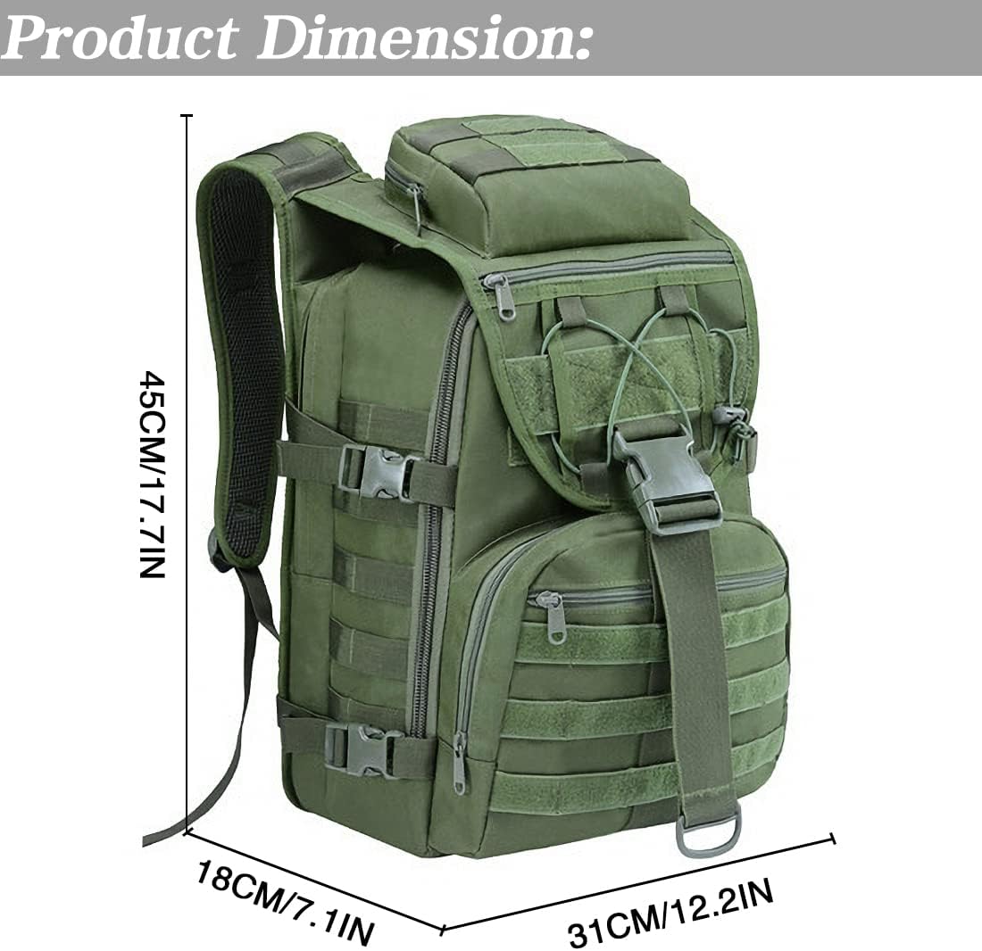 Military Tactical Backpack for Men Women 35L Hiking Trekking Rucksack 3 Day Molle Assault Pack [Tactical-05]