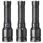 YEMAO YM-G999-60W Tactical Flashlight - 15000LM XHP360 LED with 8x18650 Batteries & Type-C Charging