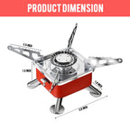 Ultra-Light Folding Gas Stove – Stainless Steel | The Adventure Hut