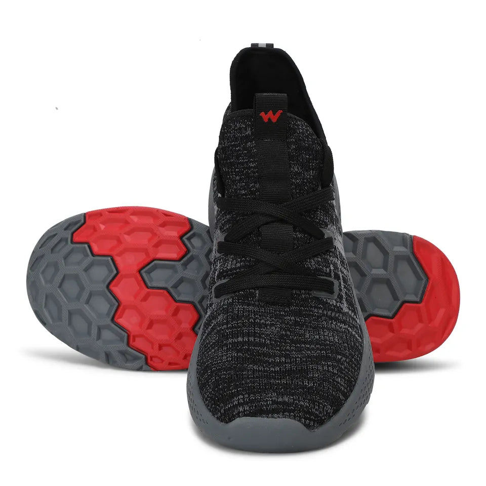Wildcraft Men HYPALITE™ Knight Pro Running Shoes (51834 - Black) - The Adventure Hut