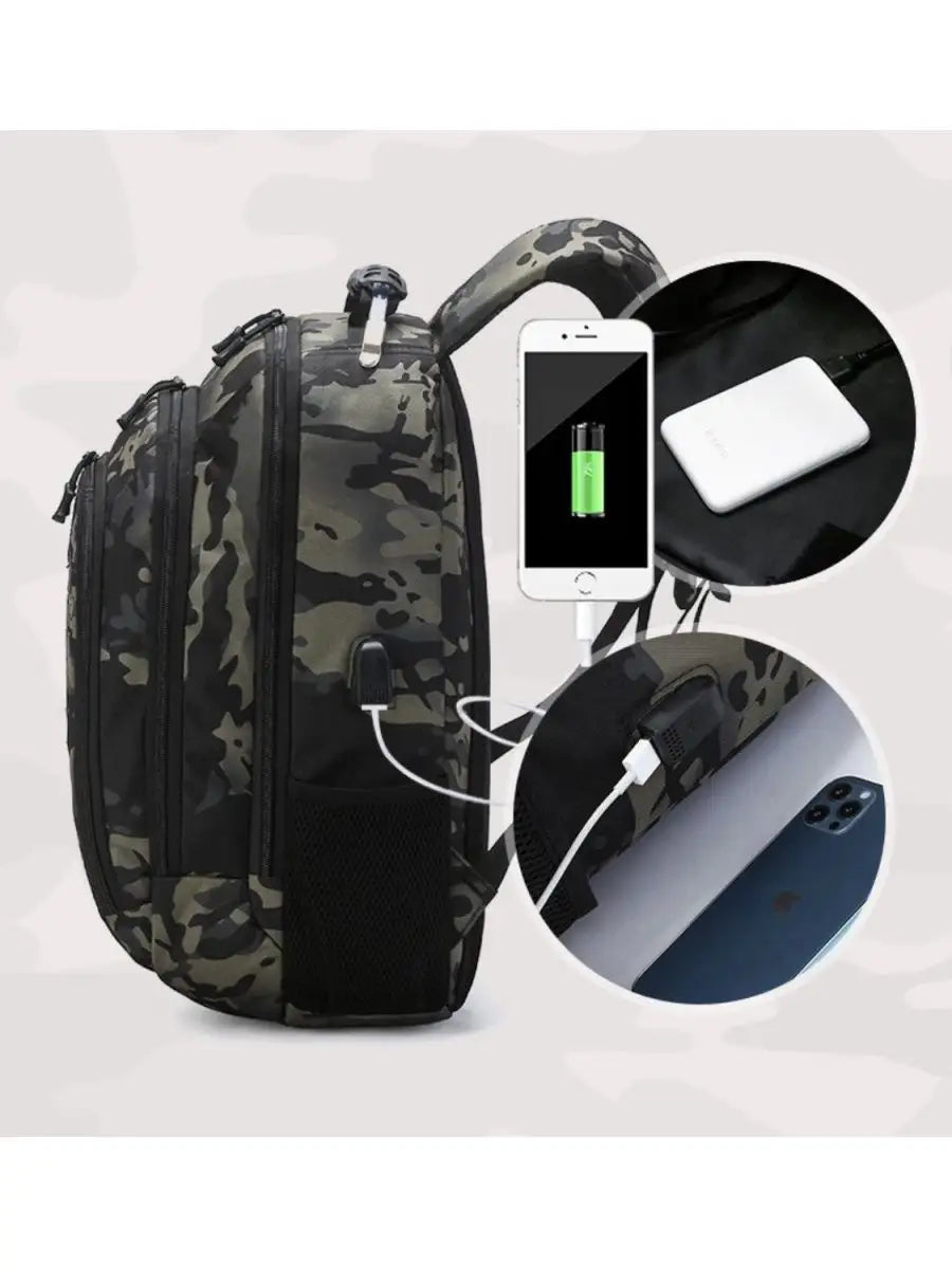 USB Tactical Backpack for Camping,Hiking Outdoor Camping [Tactical-07]