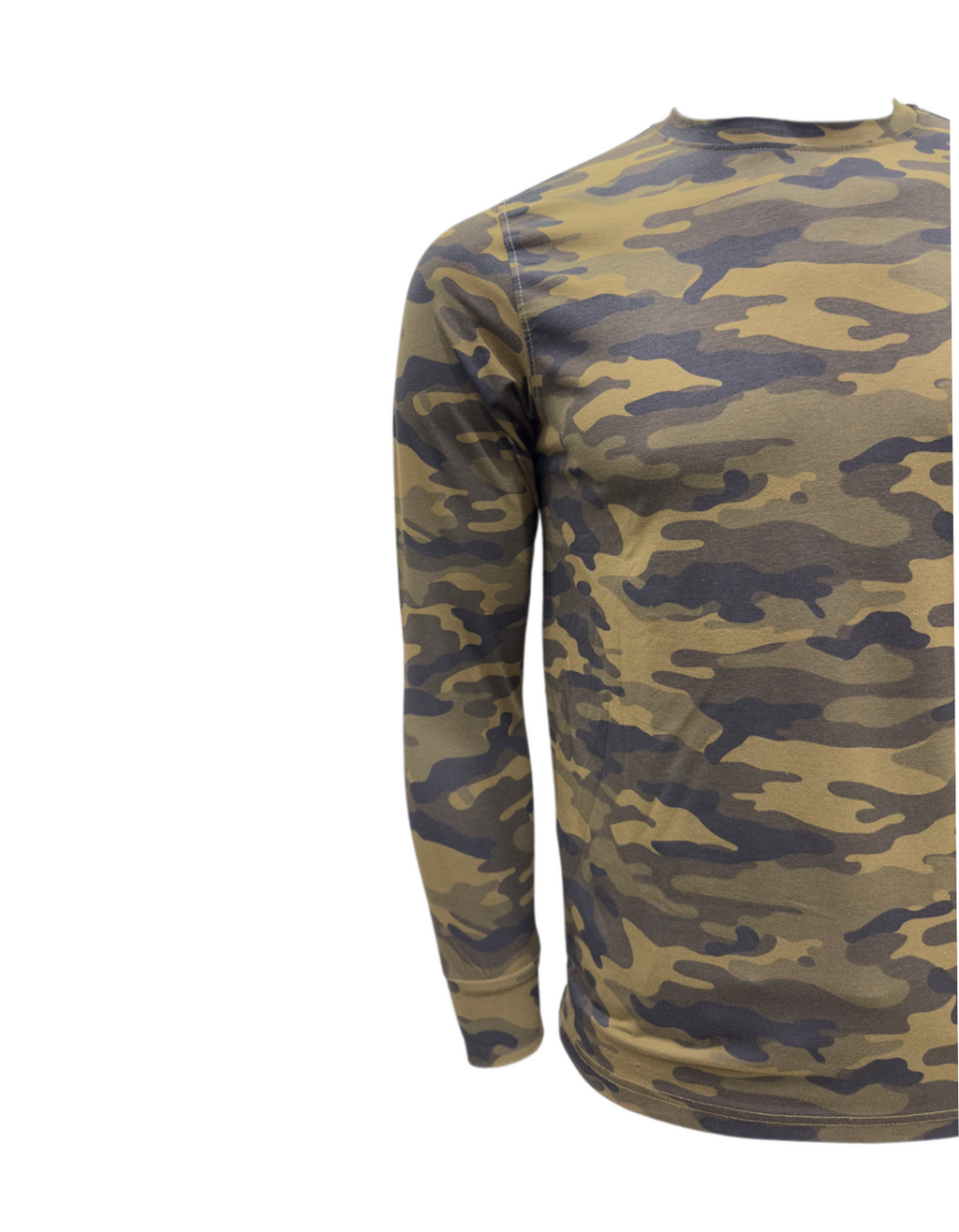 Adventure Hut Camouflage Brown Full Sleeve T-Shirt – Tactical Cotton Stretch Wear