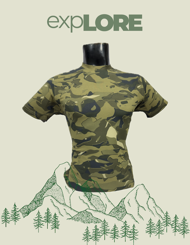 Adventure Hut T-Shirt Camouflage ADV -BGK Print