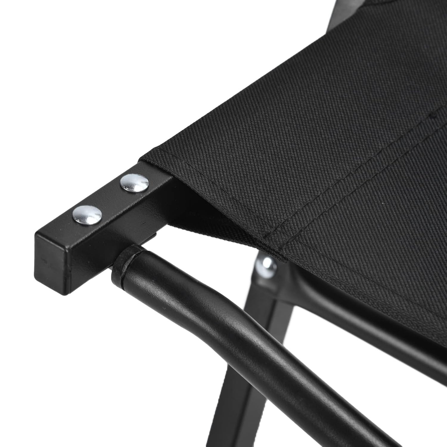 Portable Folding Camping Chair with Wooden Armrests – Heavy Duty Outdoor Lounge Seat