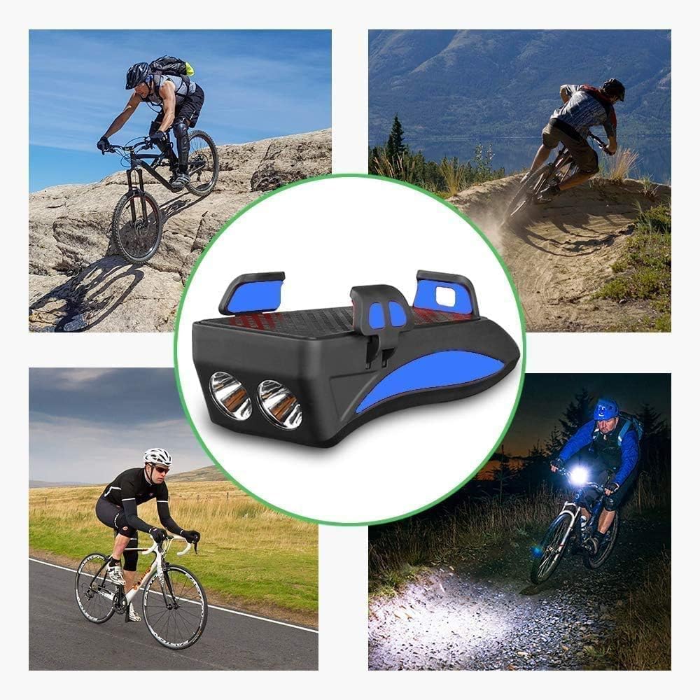 2000mAh 4 in 1 Bicycle Front Lights USB Bike Horn Phone Holder Power bank | THE ADVENTURE HUT