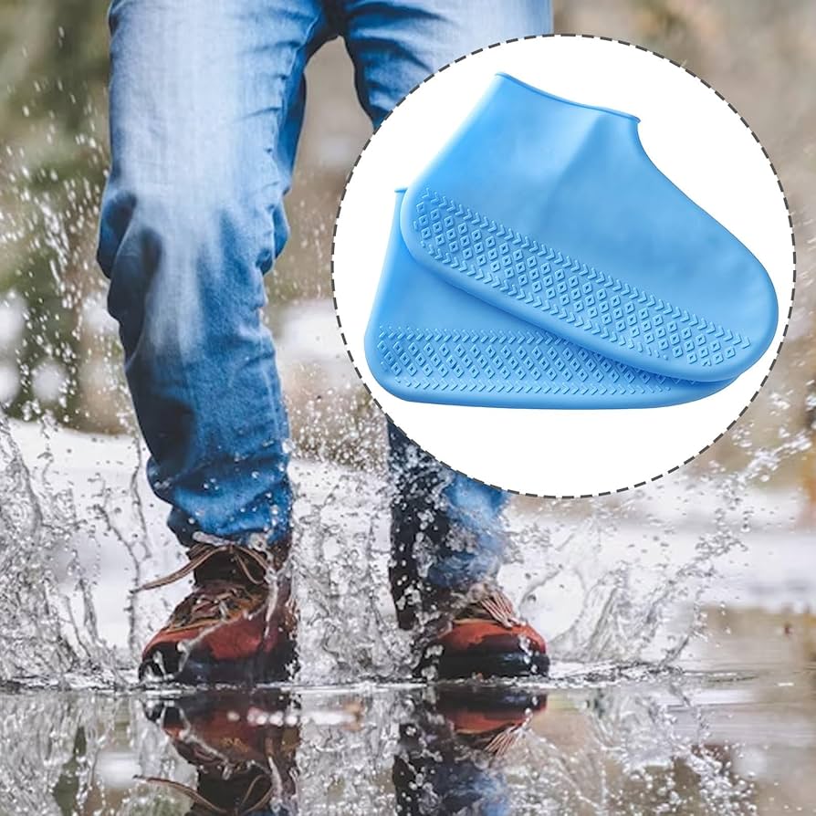 Reusable Silicone Waterproof Shoe Covers – Non-Slip, Durable, Portable, Rain & Mud Protection for Shoes