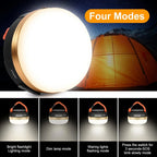 Adventure Hut Rechargeable LED Camping Lantern with 1800mAh Power Bank | Portable USB Tent Light with Hook for Hiking, Emergency & Outdoor Use - The Adventure Hut