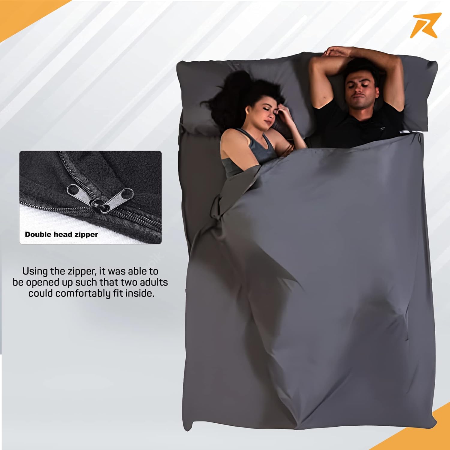 Fleece Sleeping Bag, Light Weight (Army-Green) - The Adventure Hut