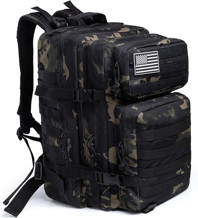 45L Military Tactical Hunting Backpacks for Men Camouflage Molle Army Pack 3 Days Survival Bag Hiking Treeking Backpack [Tactical-03]
