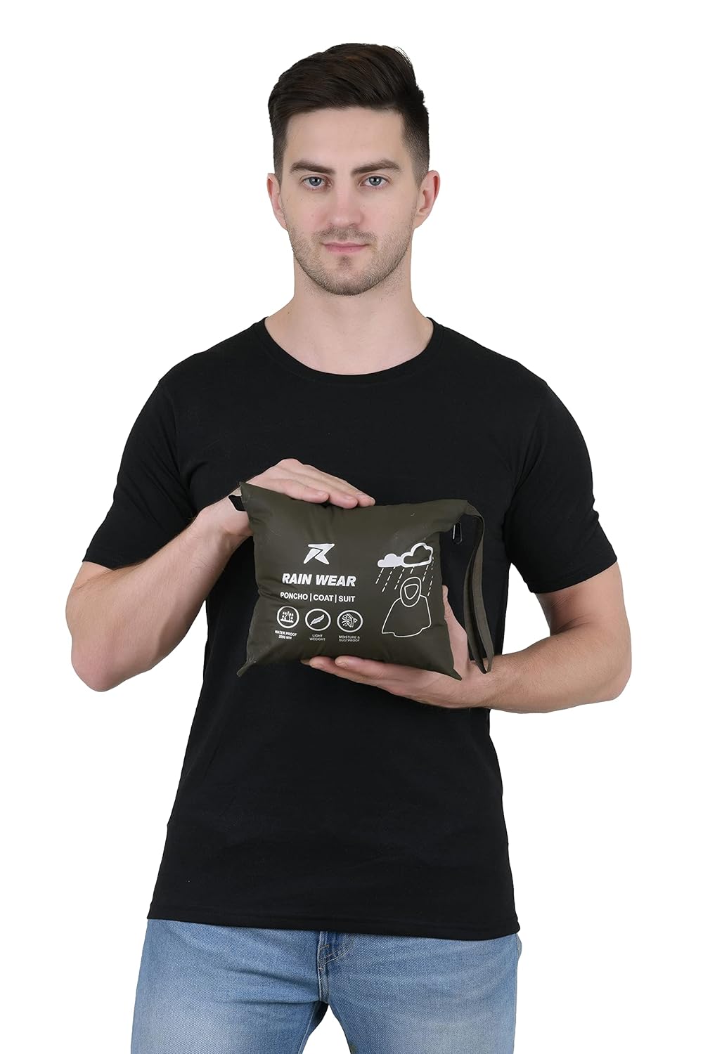 Poncho for Outdoor Rain Waterproof, Lightweight, Reusable & Packable (Army Green) - The Adventure Hut