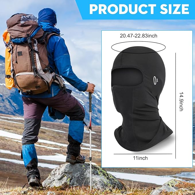 Breathable Cooling Balaclava Face Mask – UV Protection, Moisture-Wicking for Cycling, Running & Outdoor Sports