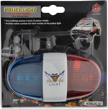 XC-325 6 Plastic LED Light 4 Sounds Trumpet Cycling Horn | THE ADVENTURE HUT