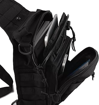 Tactical Sling Backpack - Portable Multifunctional Shoulder Chest Crossbody Bag for Outdoor Activities