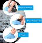 Reusable Silicone Waterproof Shoe Covers – Non-Slip, Durable, Portable, Rain & Mud Protection for Shoes - The Adventure Hut
