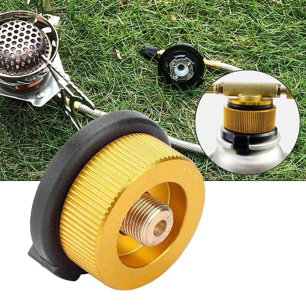 Camping Stove Connector Gas Bottle Adaptor for Butane Canister to Screw Gas Cartridge