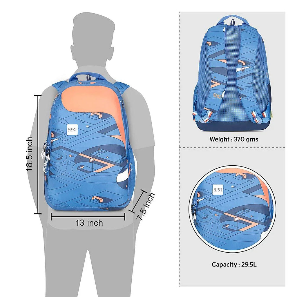 Wildcraft 29.5 Ltrs Pack 1 Play Off Blue Casual Backpack (12240_Play_Off_Blue)(HxWxD : 18.5x13.5x7)(inches) - The Adventure Hut