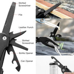 14 in 1 Multitool Pliers - Black - The Adventure Hut