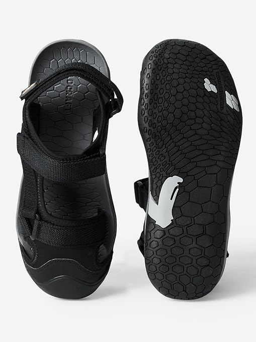 Men Terrano Lite Open Toe Sandal - Black (52004) - The Adventure Hut