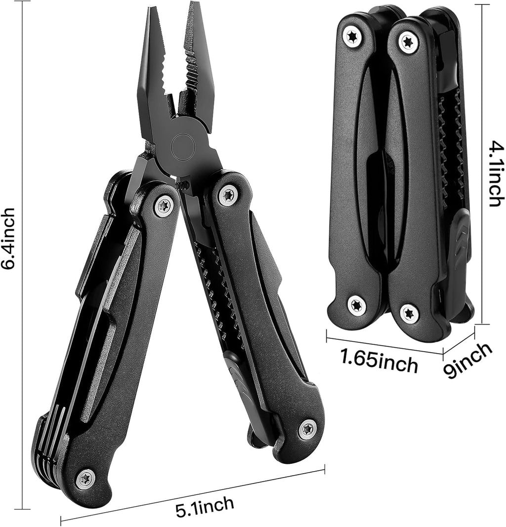 14 in 1 Multitool Pliers - Black - The Adventure Hut