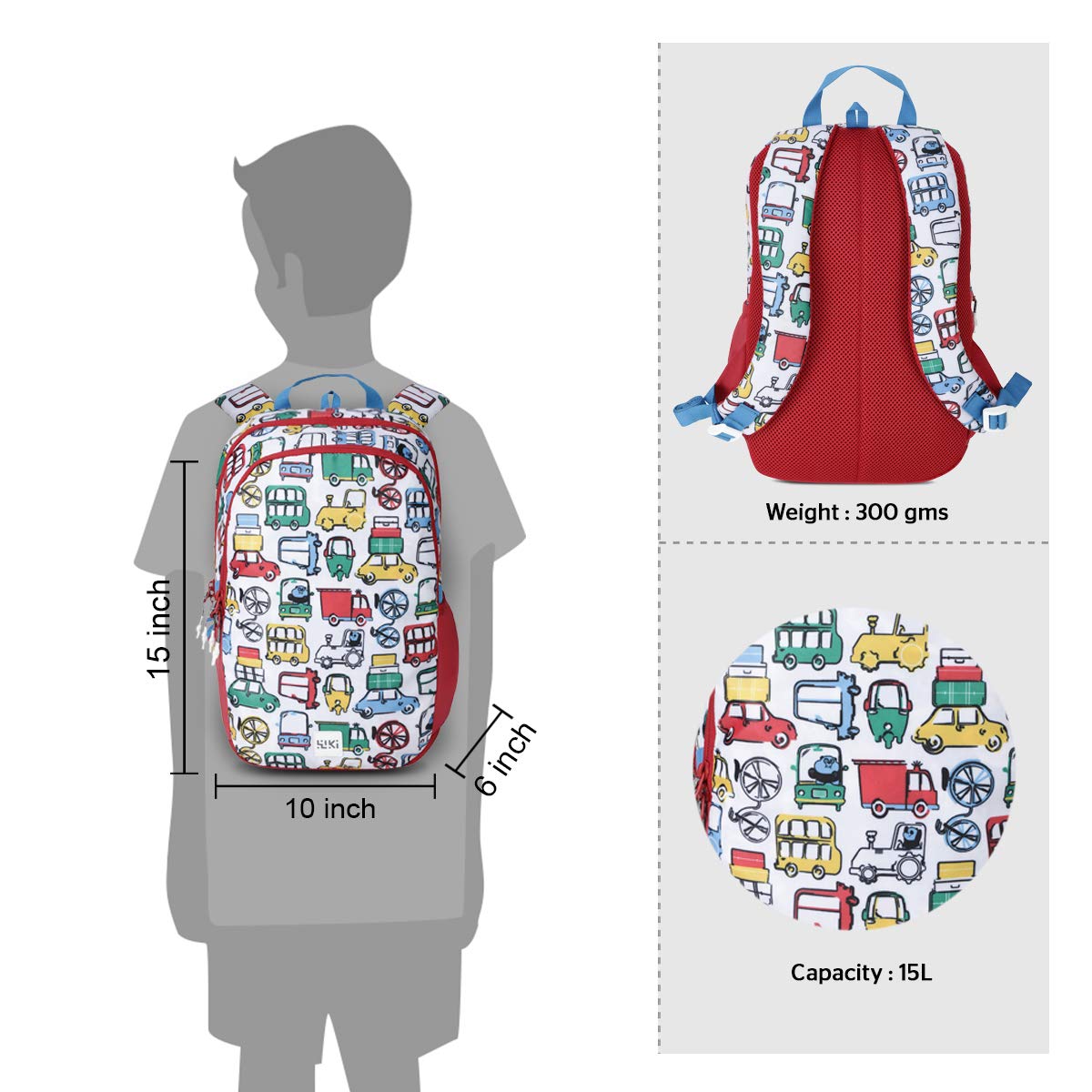 Wildcraft 15 Ltrs Champ2+ Vehicle White C Casual Backpack (12366_Vehicle_White_C) - The Adventure Hut