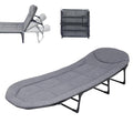 Portable Folding Camping Cot Bed for Sleeping with Soft Cushion Adjustable Backrest | THE ADVENTURE HUT