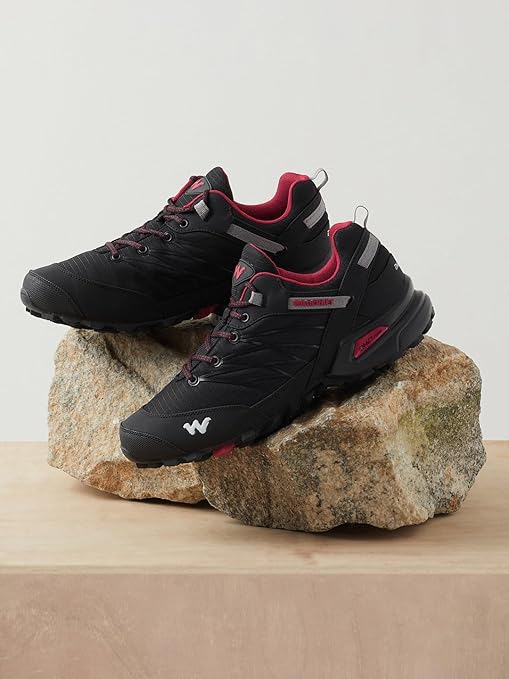 Men Hugo LA Hiking & Trekking Shoes - (52002-Black) - The Adventure Hut