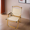 Portable Folding Camping Chair with Wooden Armrests – Heavy Duty Outdoor Lounge Seat - The Adventure Hut