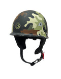 Glider Army Camouflage Half Helmet – Military Style Bullet Design Protective Riding Helmet | Exclusively at Adventure Hut - The Adventure Hut