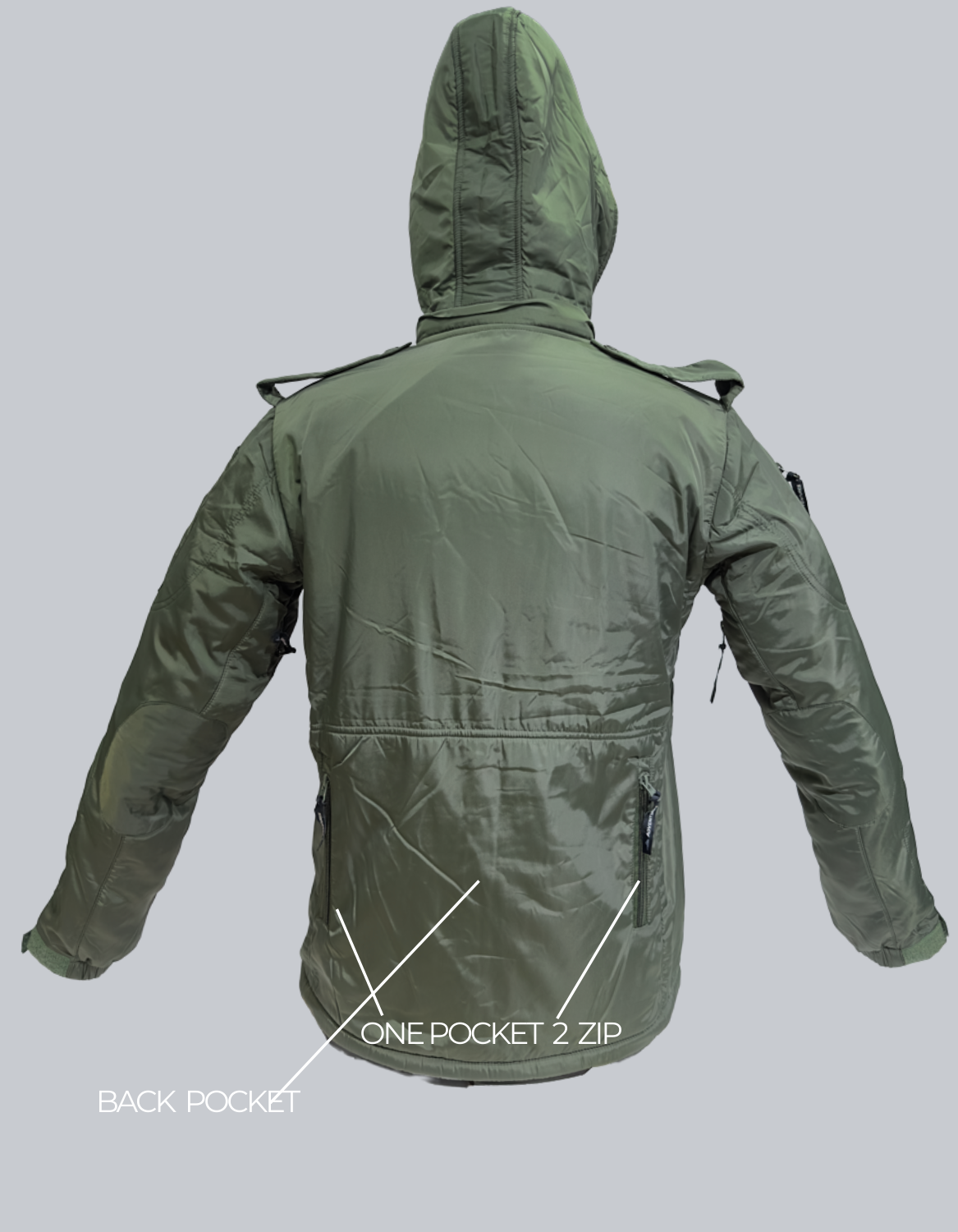 Adventure Hut Tactical Winter Jacket – Army Green Insulated Outdoor Wear